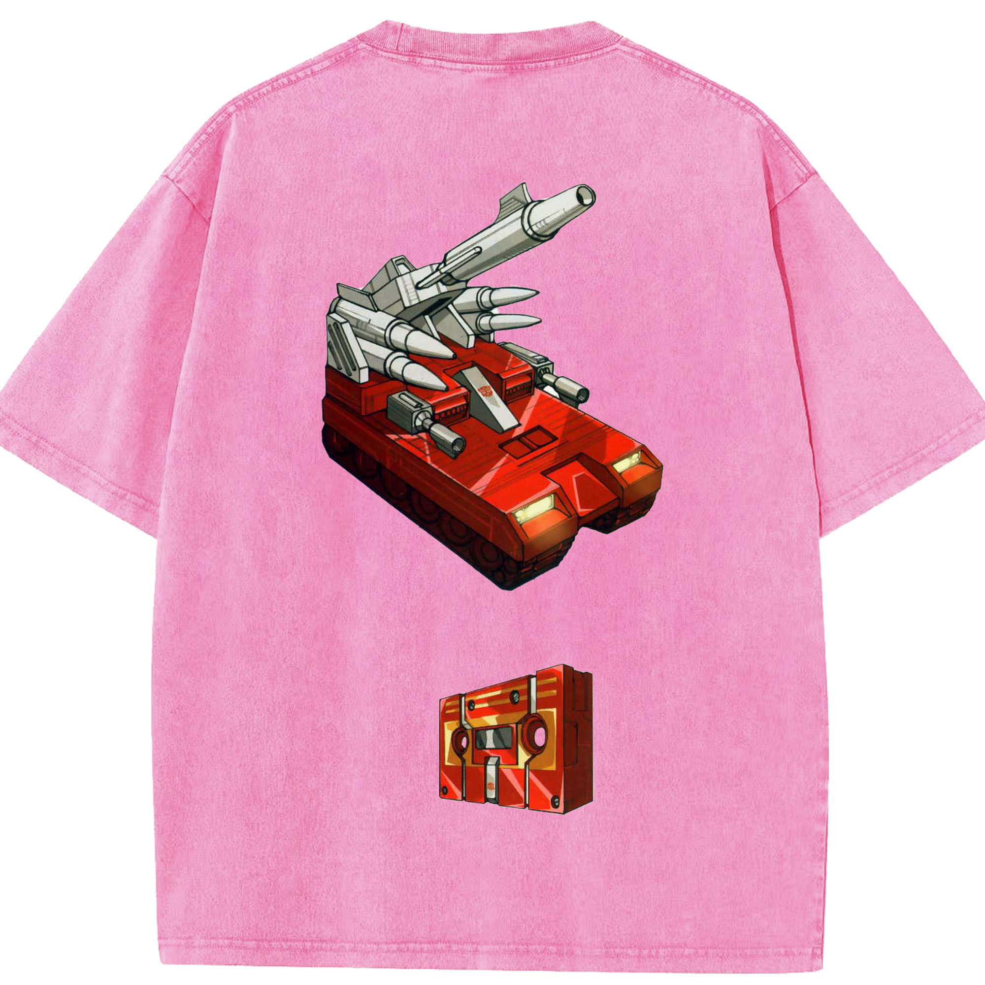（画像用）  綿100% ヴィンテージ風 半袖Tシャツ（背面プリント）
